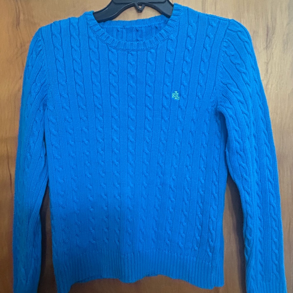 Ralph Lauren Vibrant Blue Knit Pullover